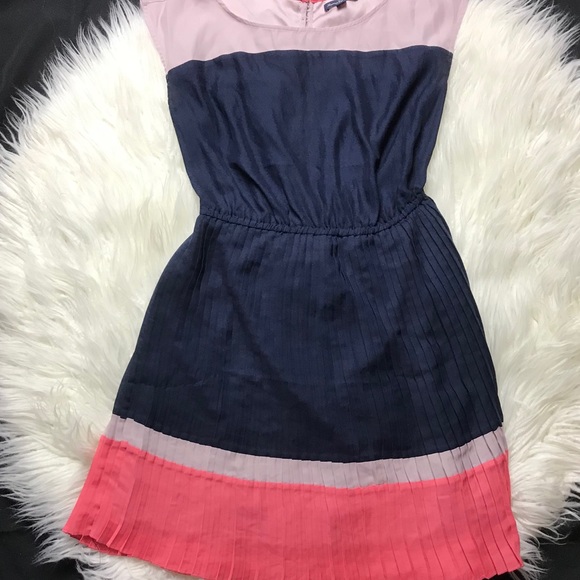 American Eagle Outfitters Pleated Colorblock Dress - Picture 2 of 8